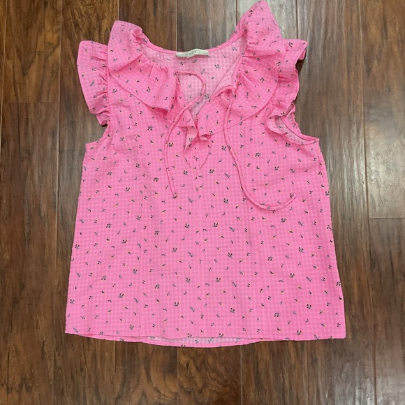 Pink Ruffled Top - Picture 1 of 4